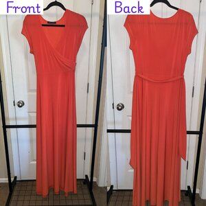 Orange Janette Fashion Maxi Dress